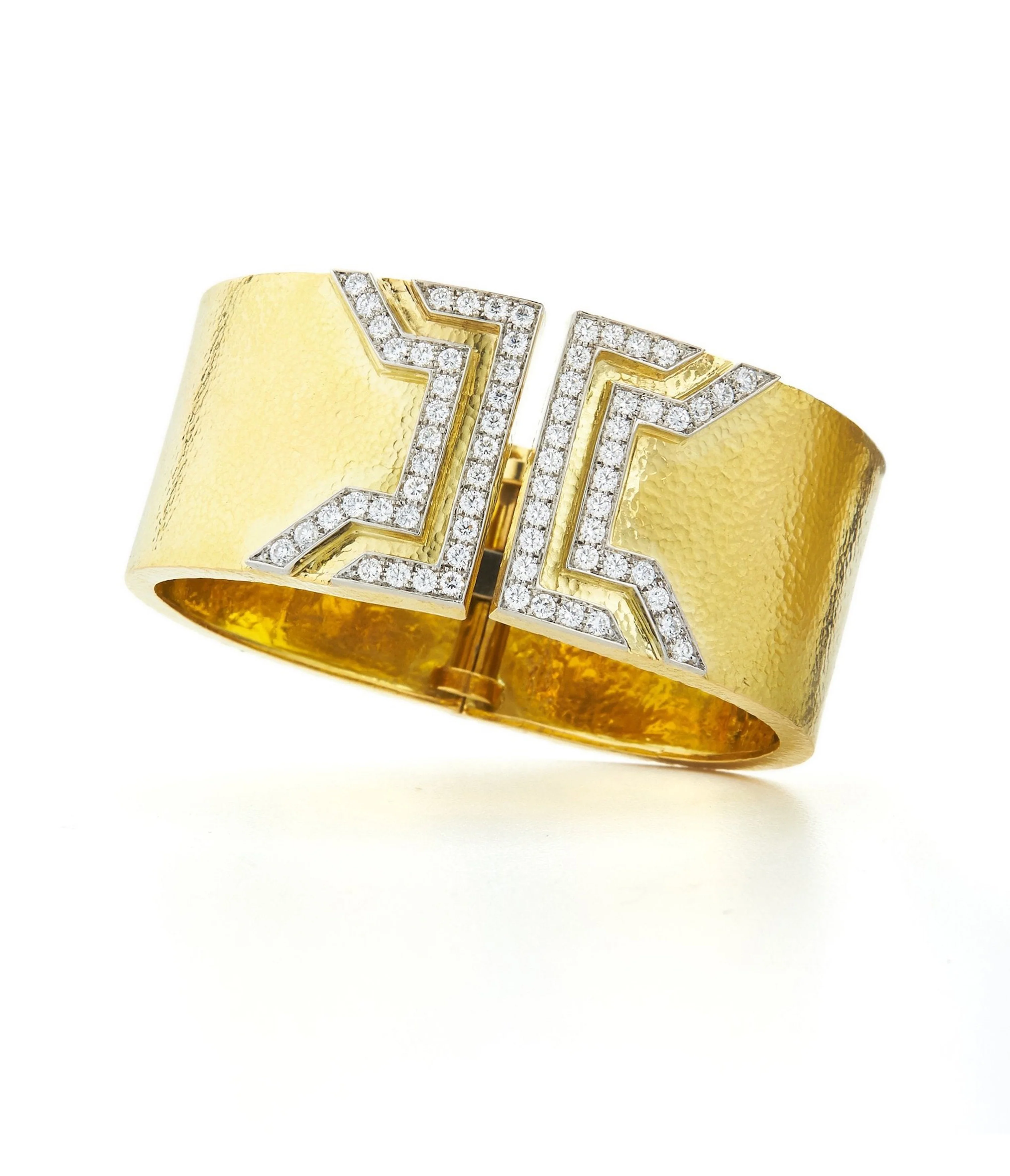 Electra Cuff, Hammered 18K Gold