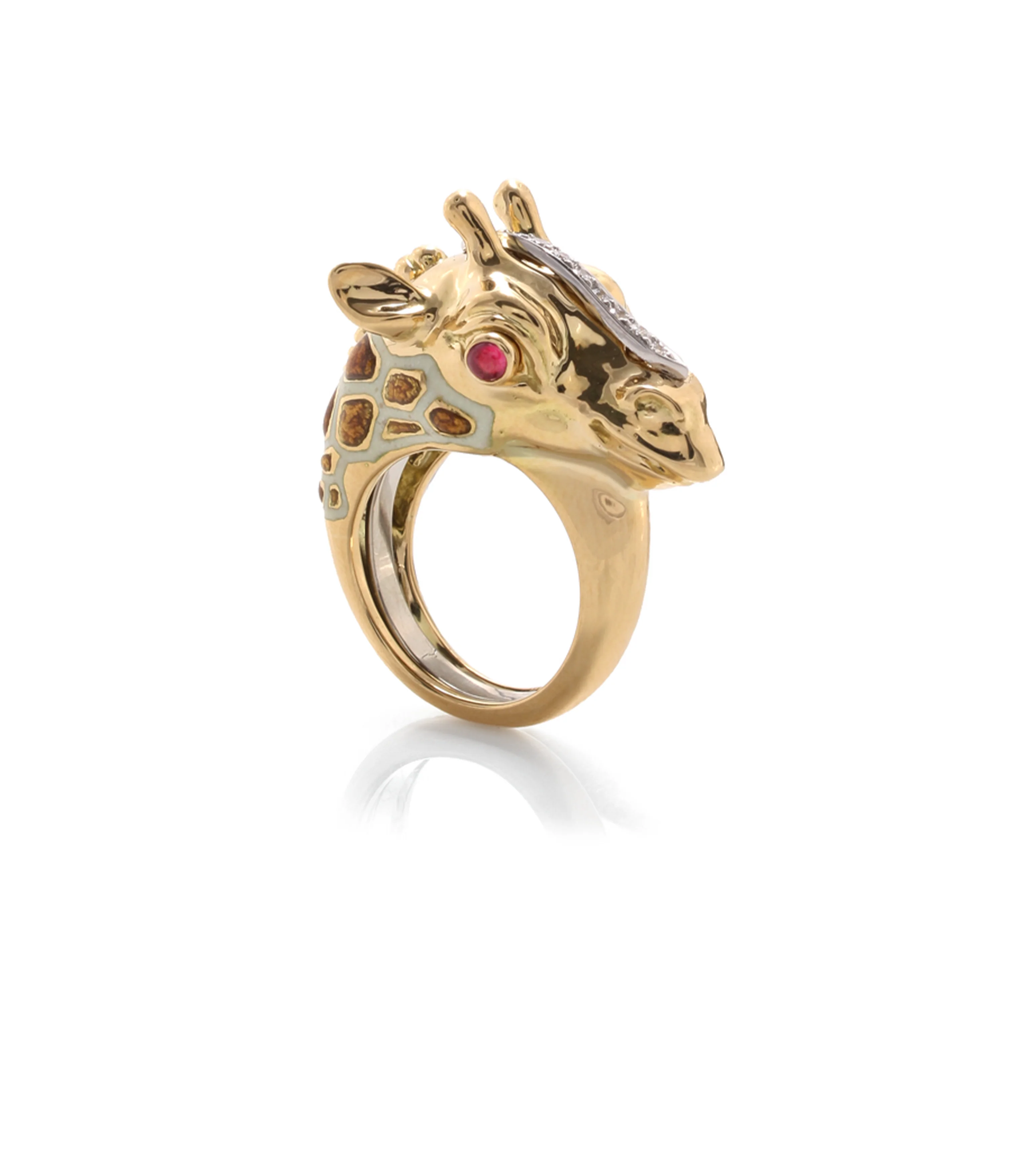 Giraffe Ring, Ruby Eyes