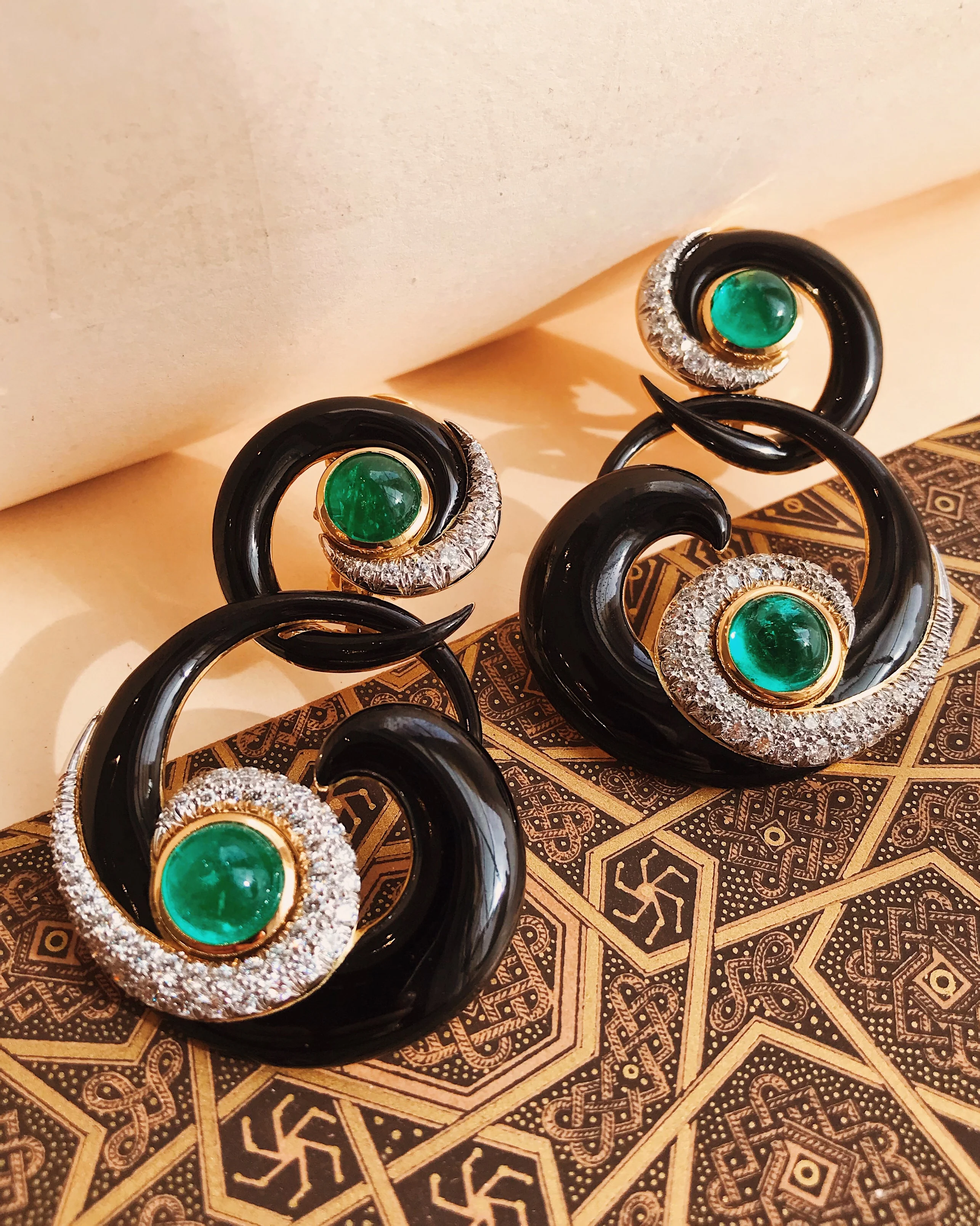 Ink Scroll Earrings - Image 3