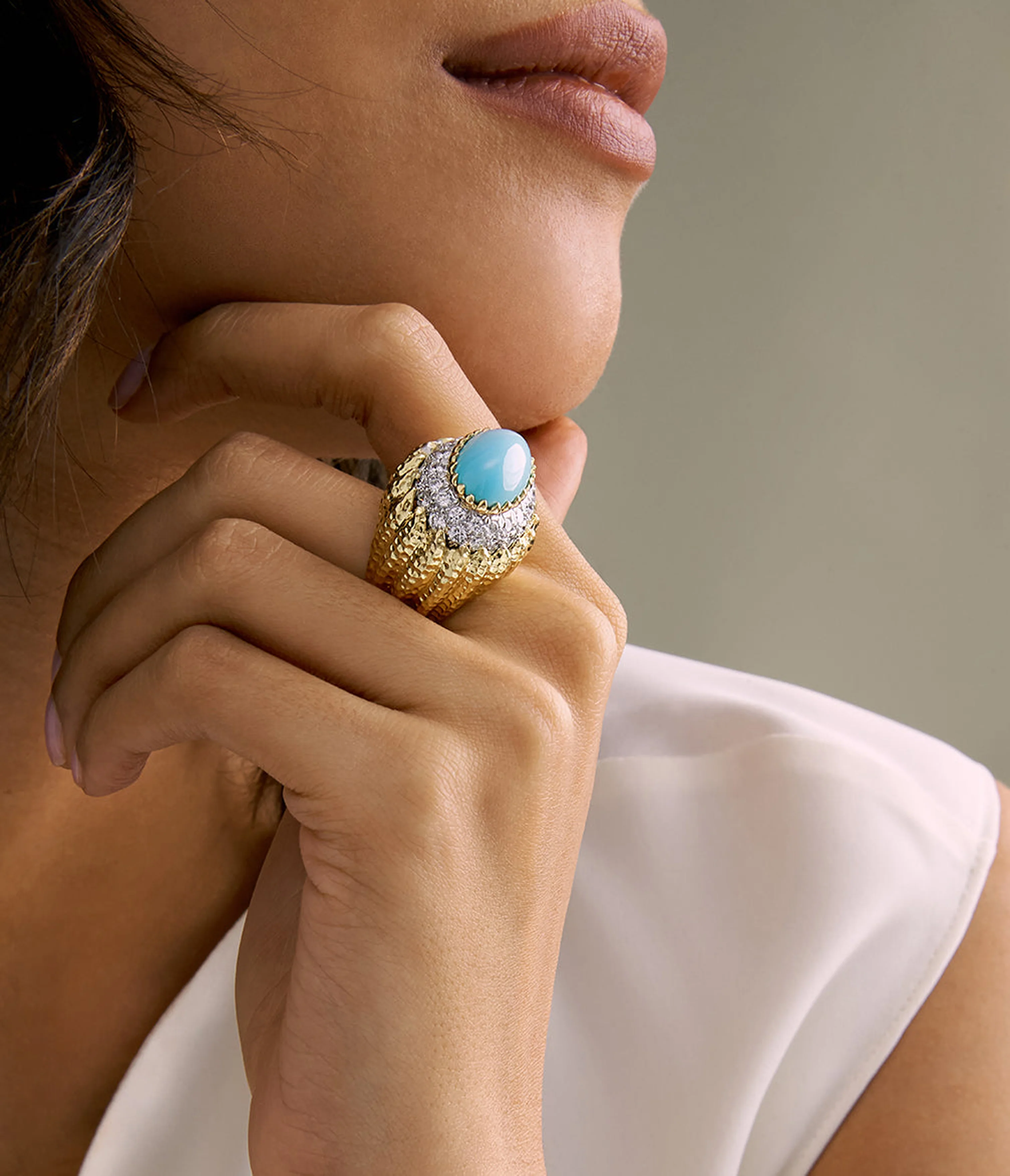 Mount Olympus Ring, Turquoise - Image 2