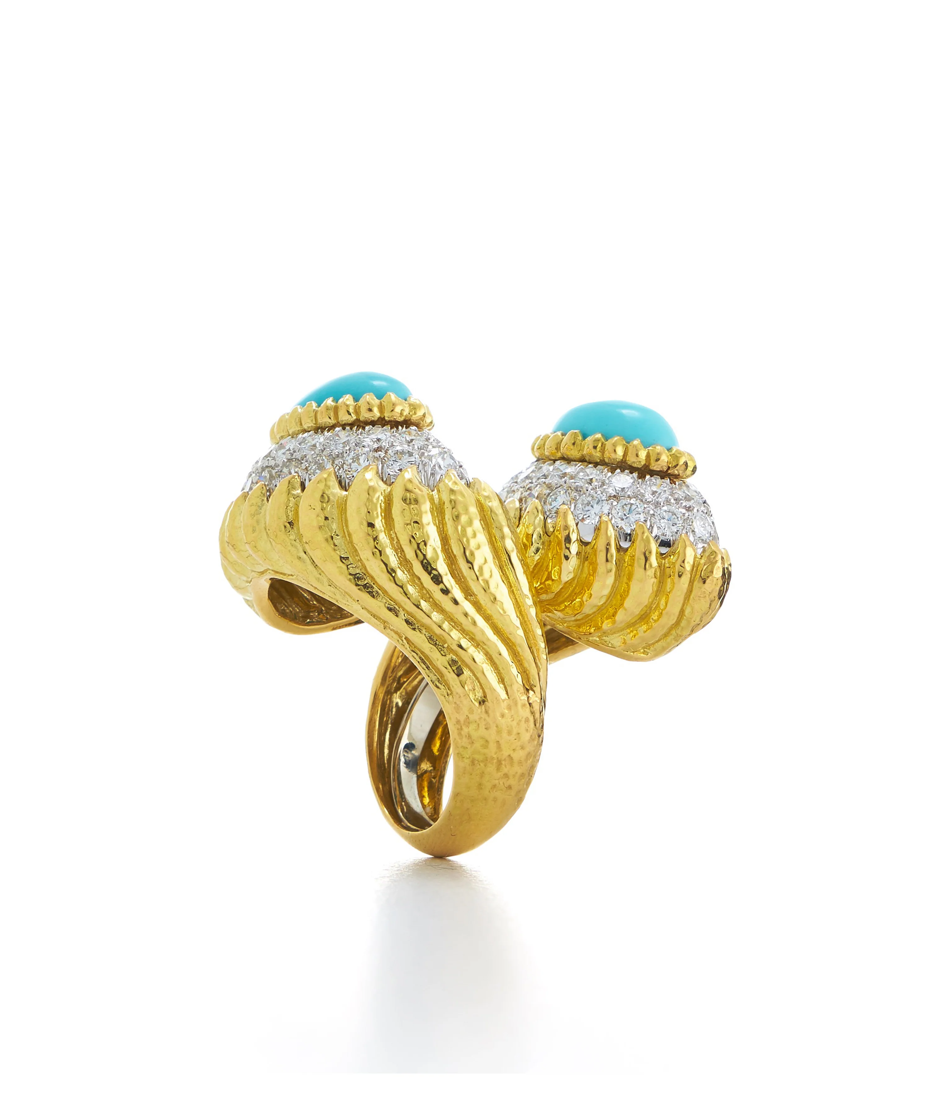 Mount Olympus Crossover Ring, Turquoise - Image 2