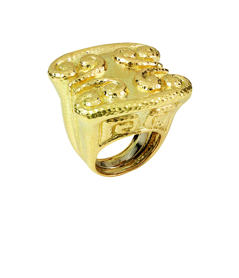 Quad Scroll Ring