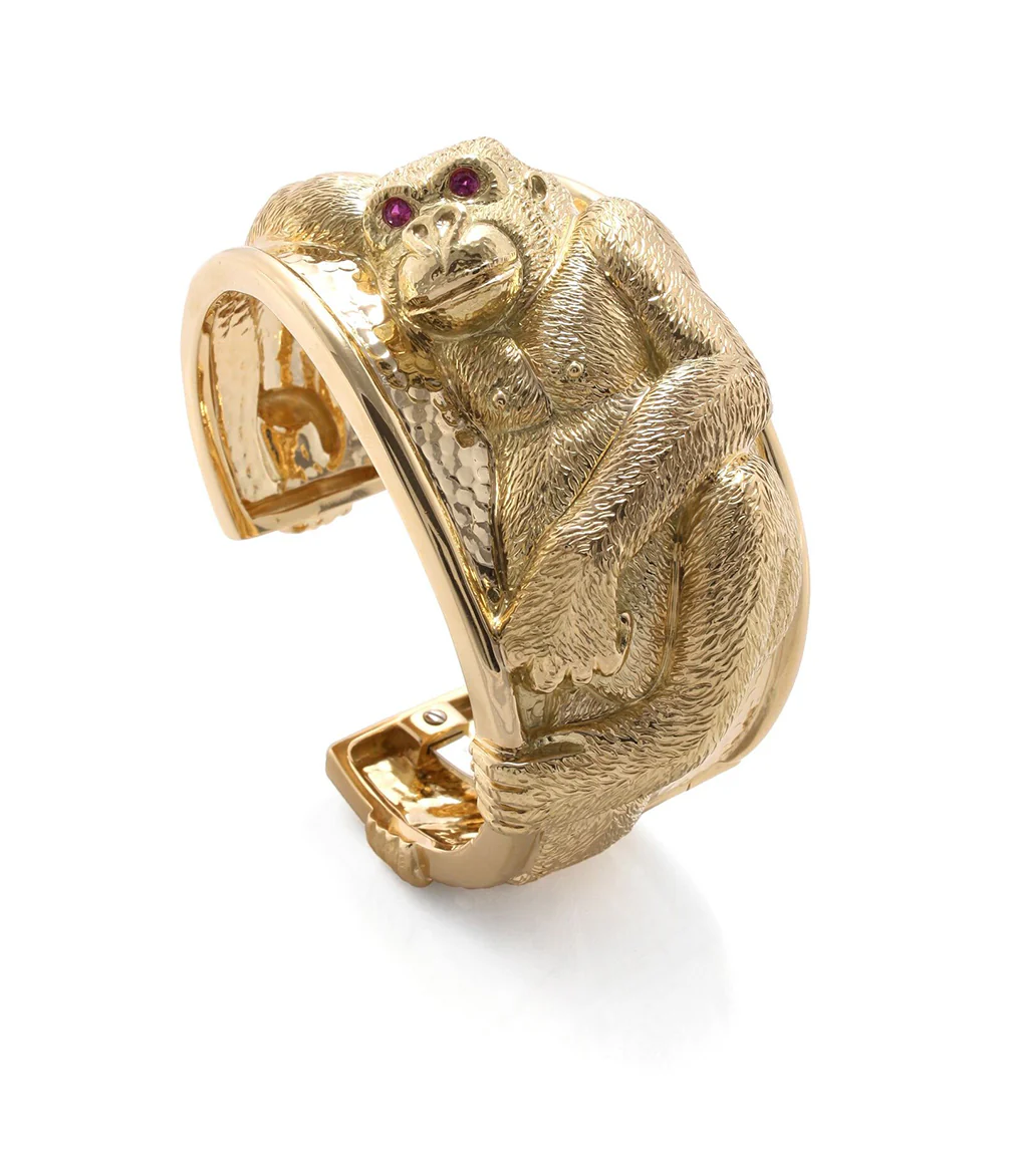 Repoussé Gorilla Cuff