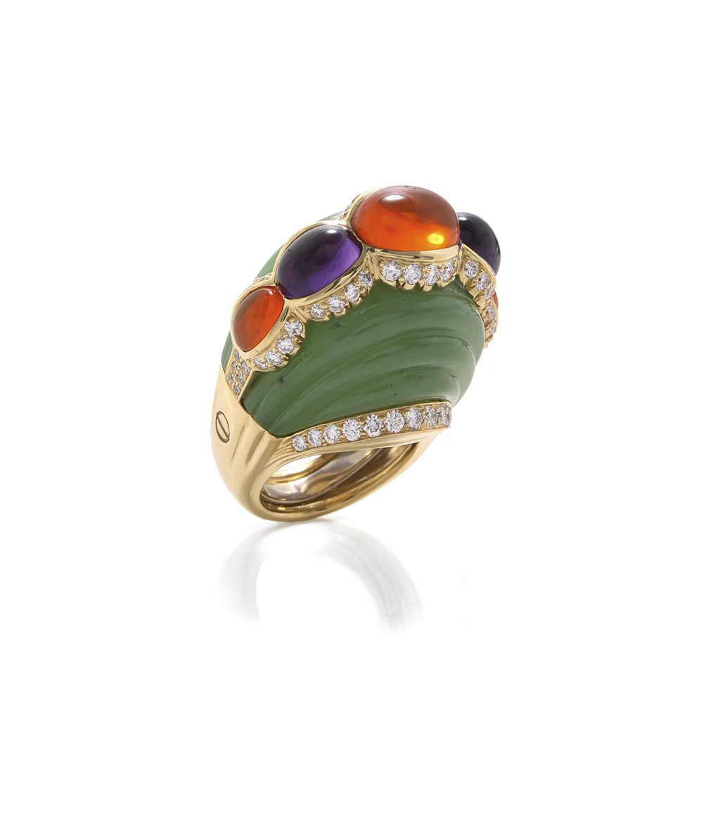 Jade Opal Ring