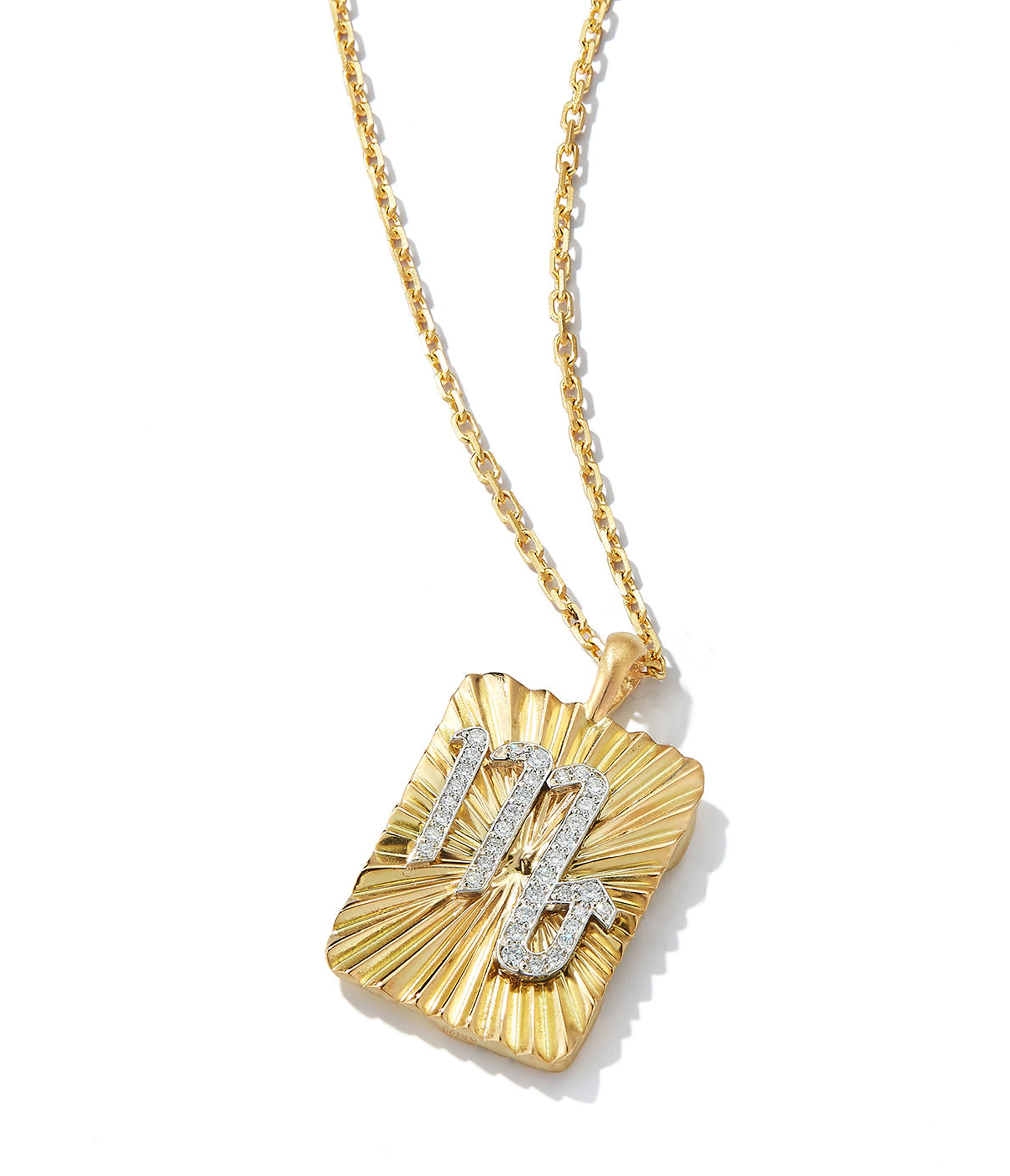 Scorpio Zodiac Pendant Necklace, Diamonds - Image 3