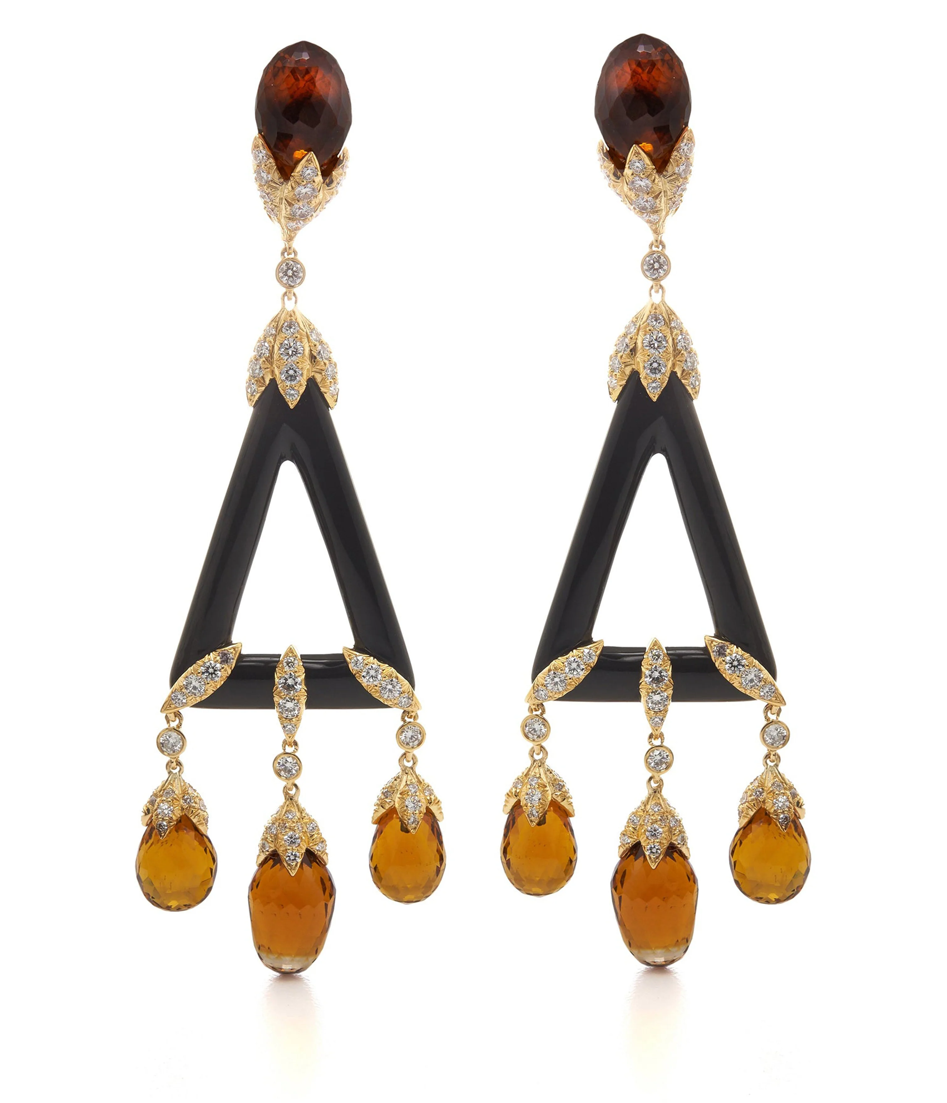 Swoon Earrings, Citrine