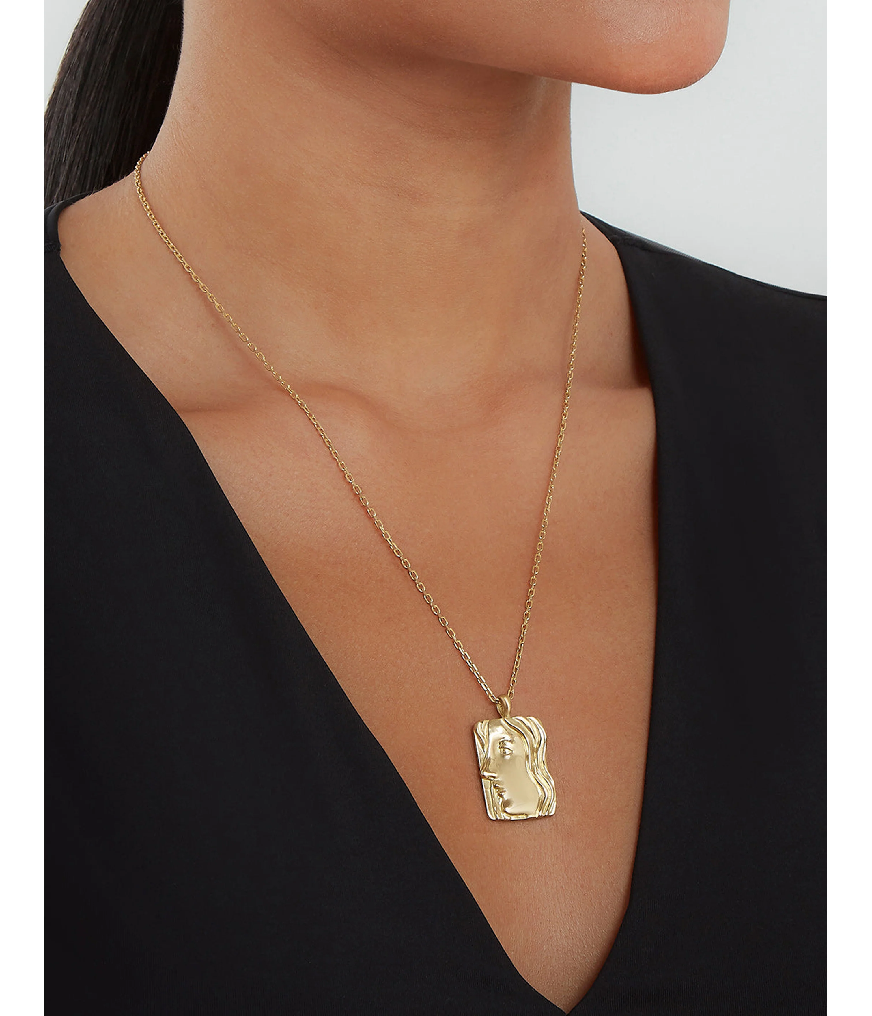 Virgo Zodiac Pendant Necklace, Diamonds - Image 4